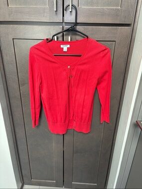 Old Navy Red Button-Front Women's Cardigan